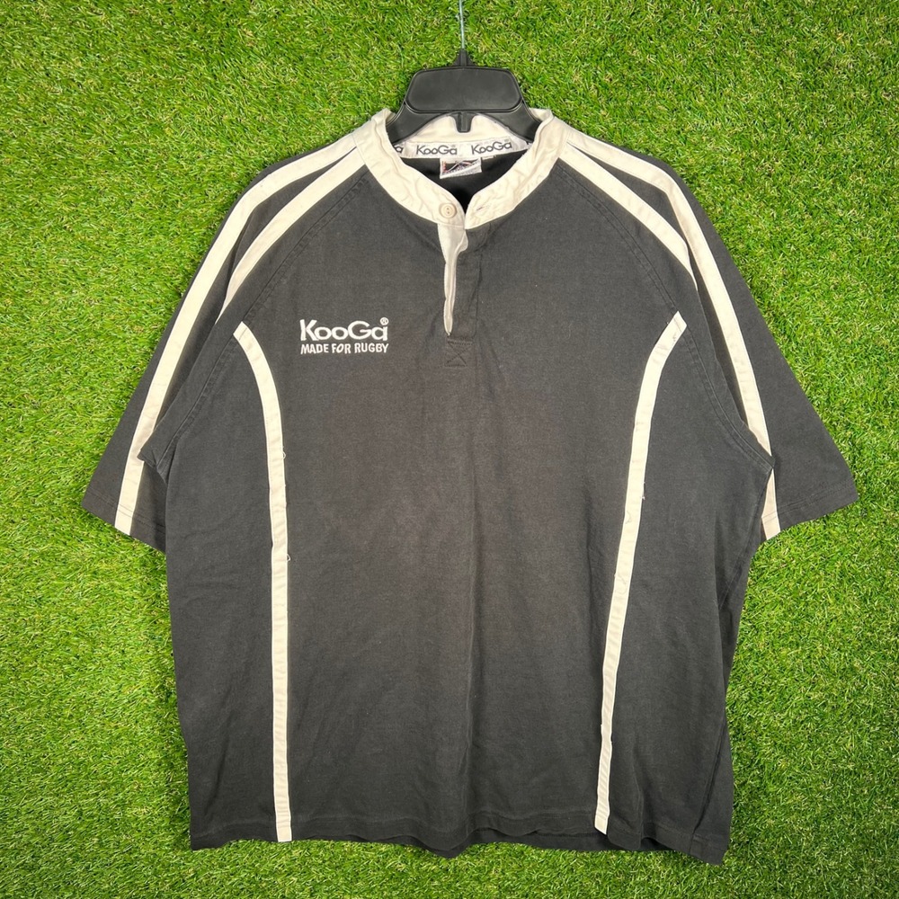 KooGa Made For Rugby Shirt Mens XL Black White Short Sleeve Jersey Number 7